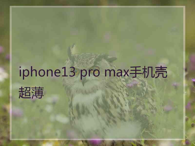 iphone13 pro max手机壳超薄