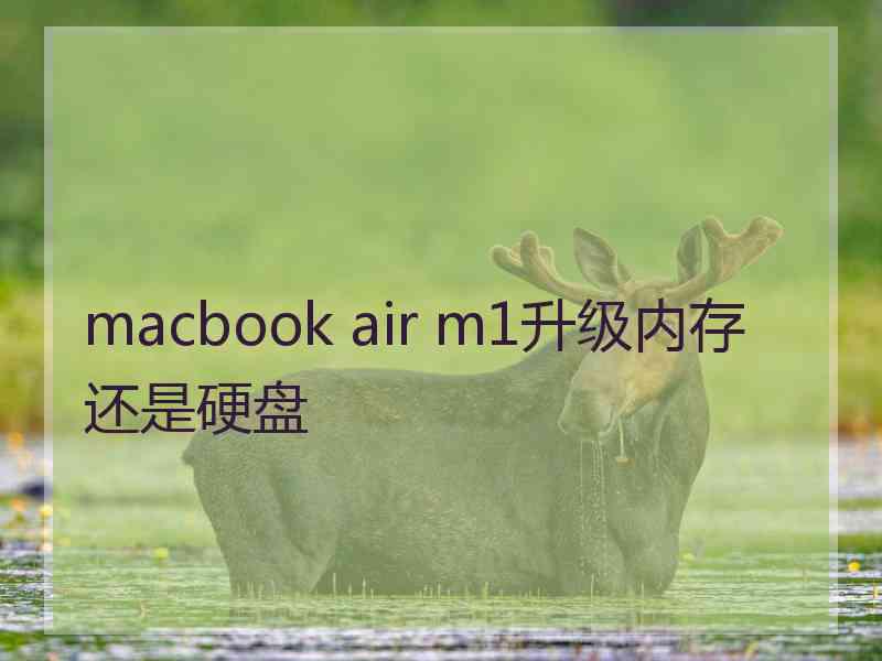 macbook air m1升级内存还是硬盘