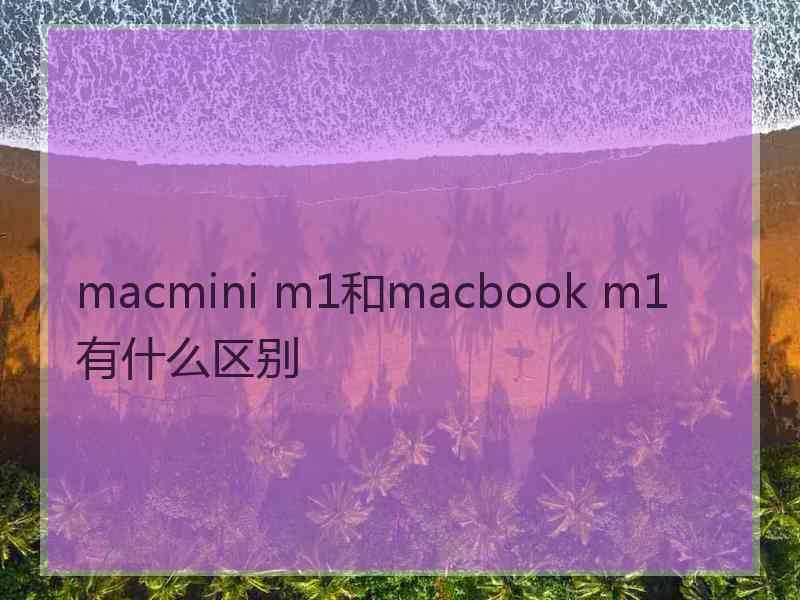 macmini m1和macbook m1有什么区别