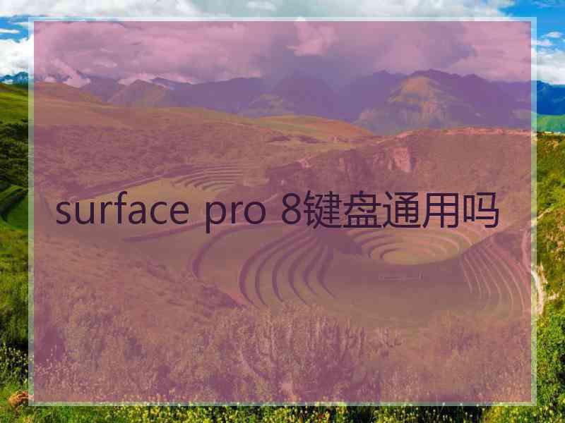 surface pro 8键盘通用吗