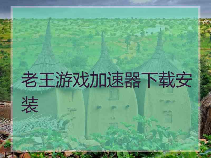 老王游戏加速器下载安装