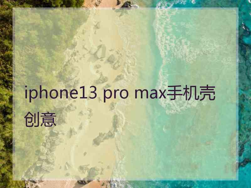 iphone13 pro max手机壳创意