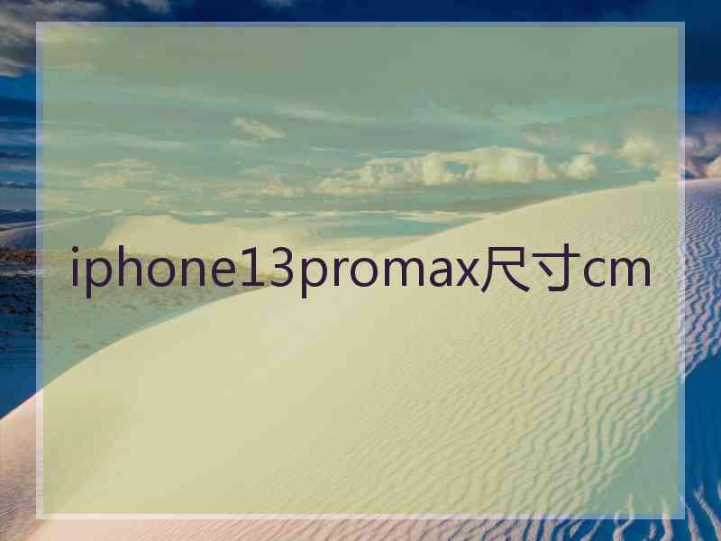 iphone13promax尺寸cm