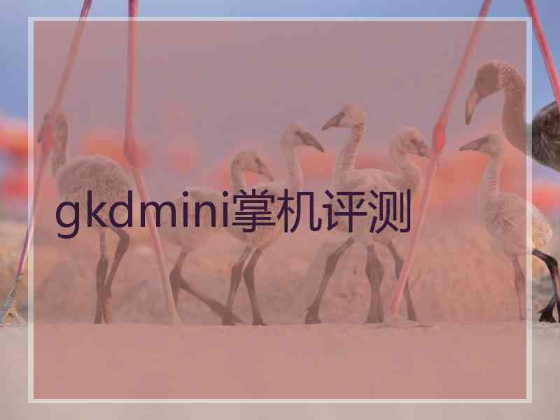 gkdmini掌机评测