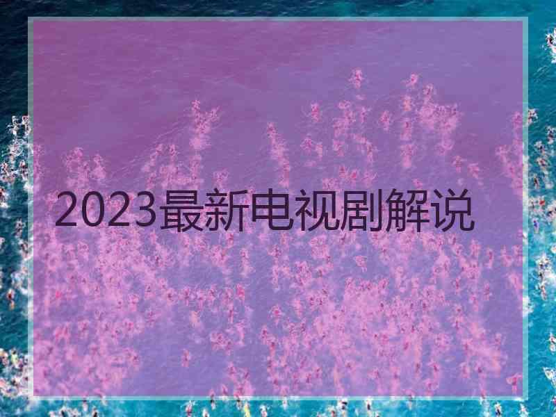 2023最新电视剧解说