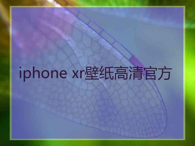 iphone xr壁纸高清官方