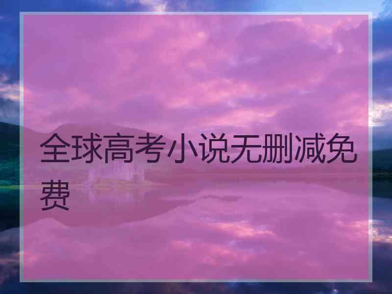 全球高考小说无删减免费