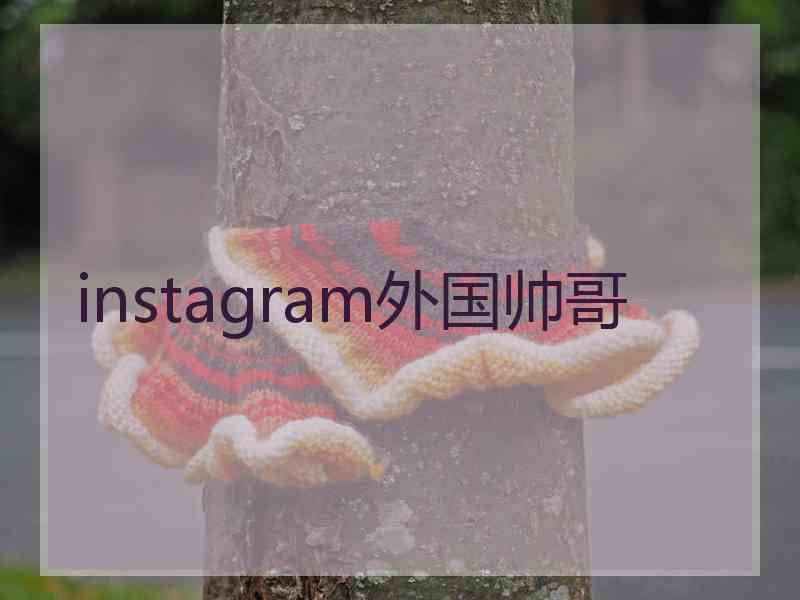 instagram外国帅哥