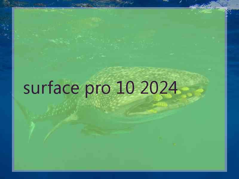 surface pro 10 2024