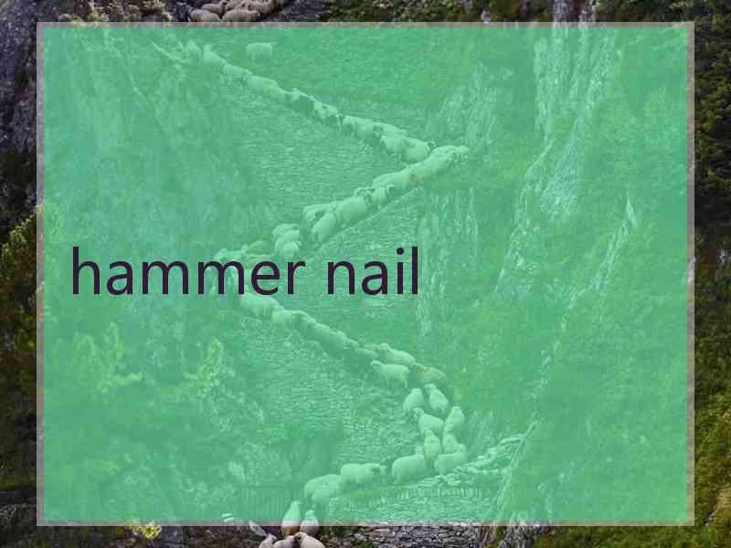 hammer nail