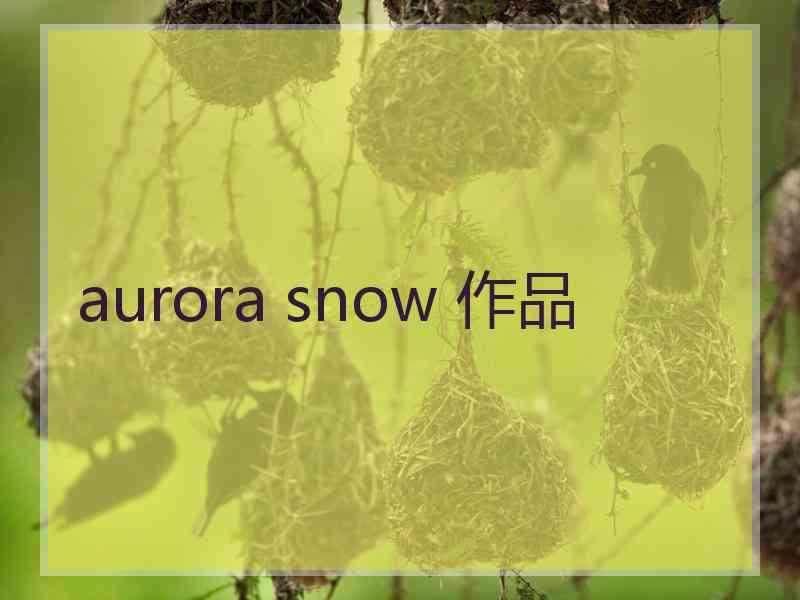 aurora snow 作品