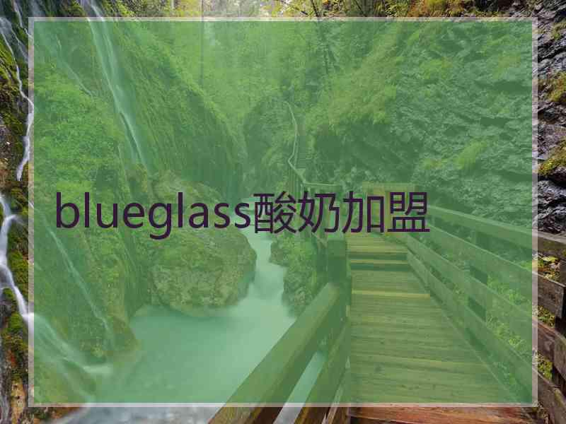 blueglass酸奶加盟