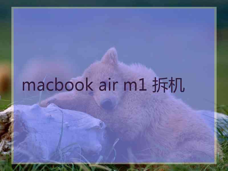 macbook air m1 拆机