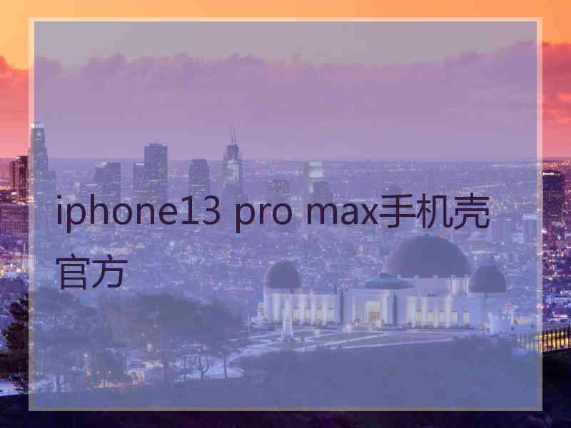 iphone13 pro max手机壳官方