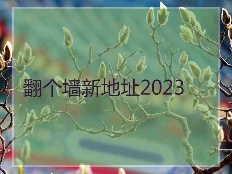 翻个墙新地址2023