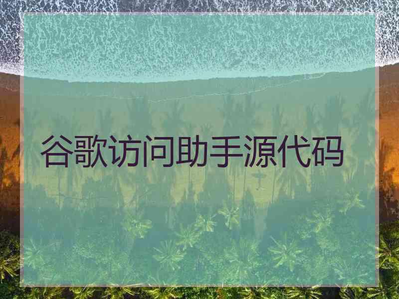 谷歌访问助手源代码