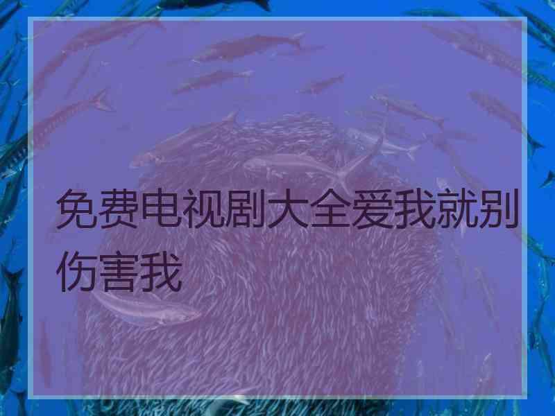 免费电视剧大全爱我就别伤害我