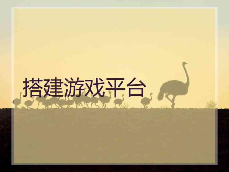 搭建游戏平台