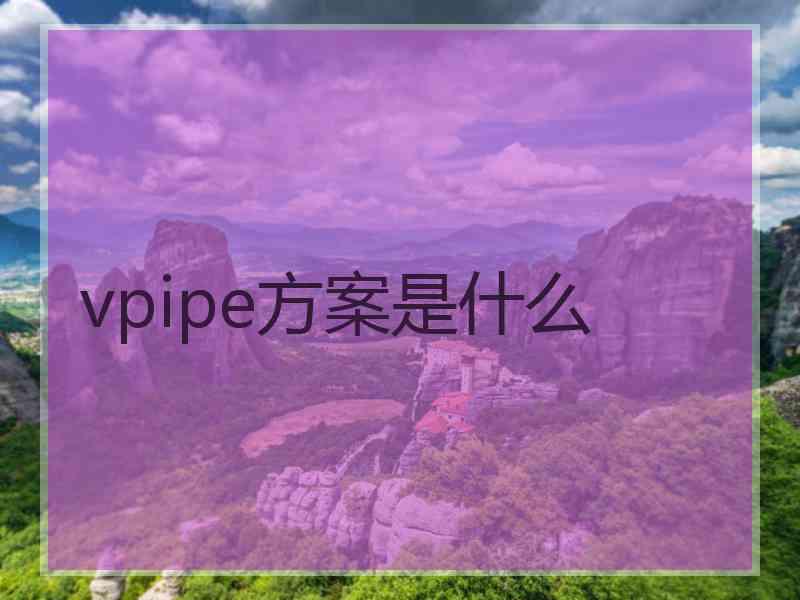 vpipe方案是什么