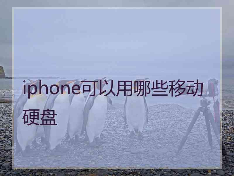 iphone可以用哪些移动硬盘