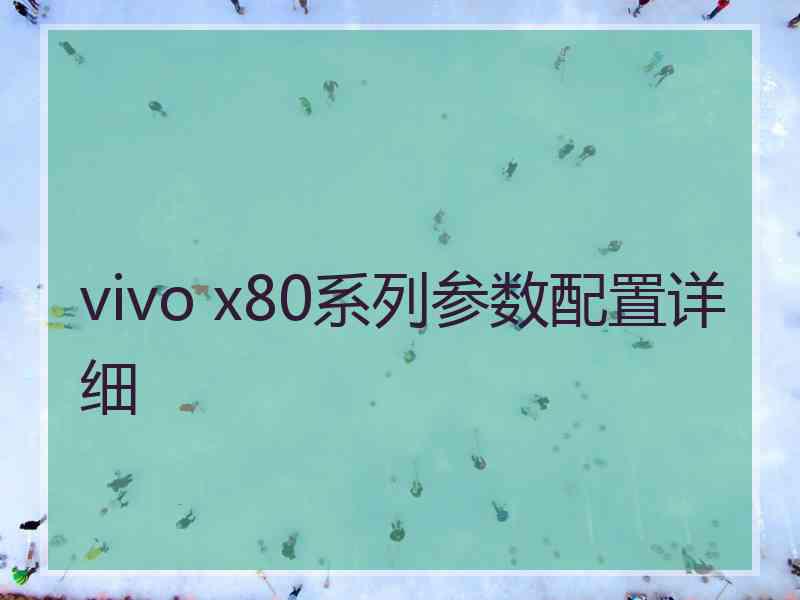 vivo x80系列参数配置详细