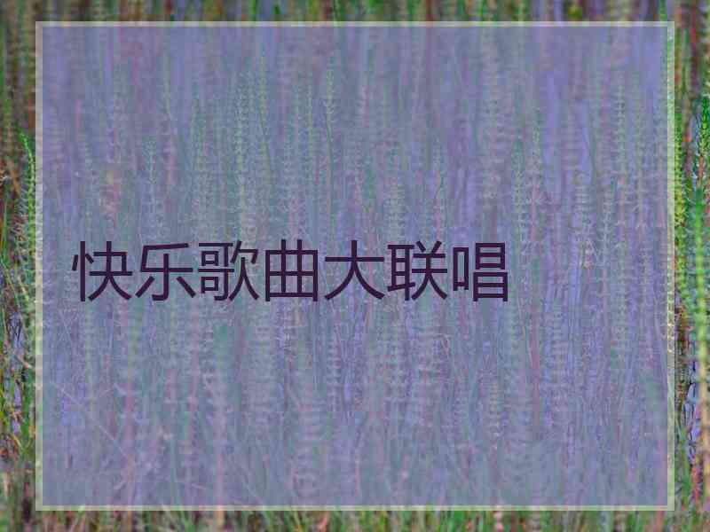 快乐歌曲大联唱