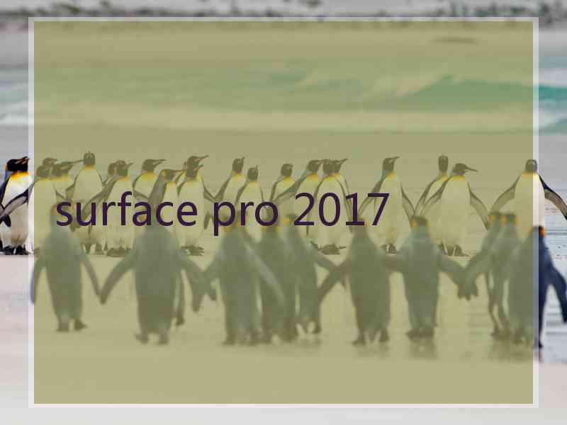 surface pro 2017