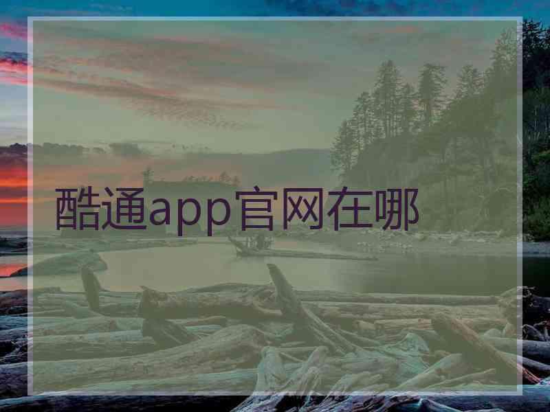 酷通app官网在哪