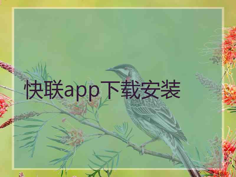 快联app下载安装