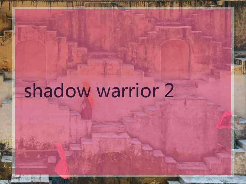 shadow warrior 2