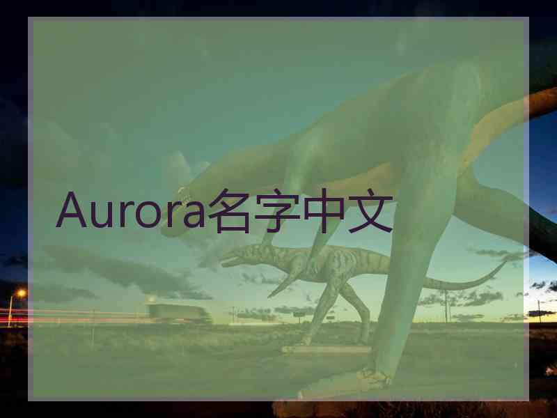 Aurora名字中文