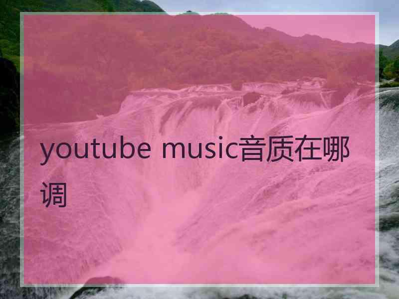 youtube music音质在哪调