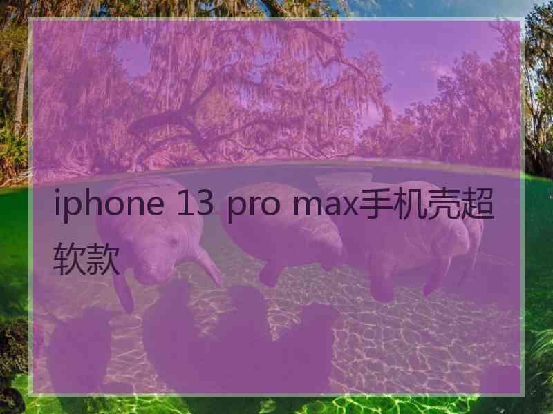 iphone 13 pro max手机壳超软款