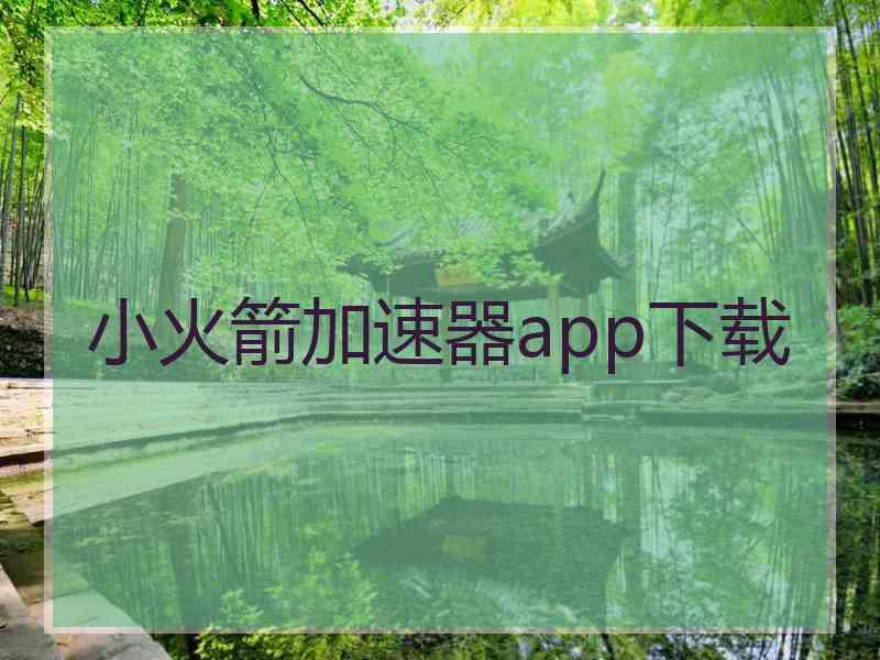 小火箭加速器app下载