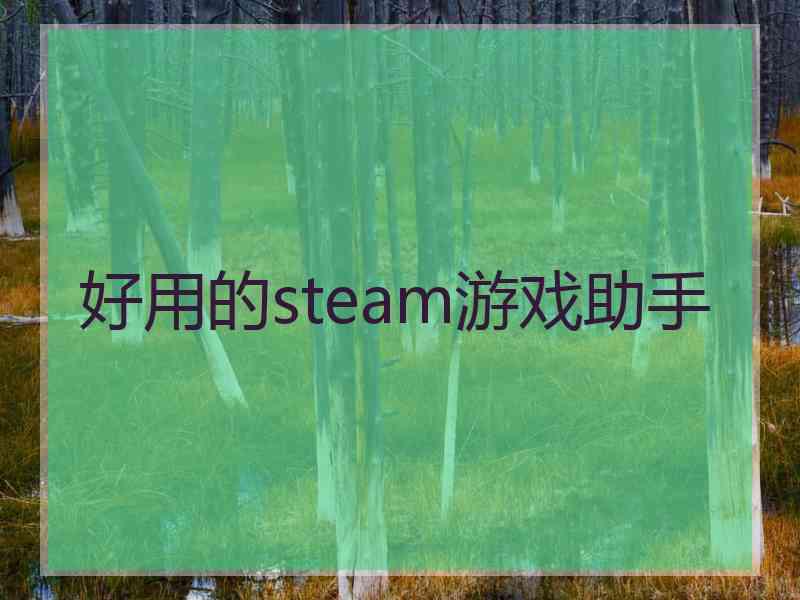 好用的steam游戏助手