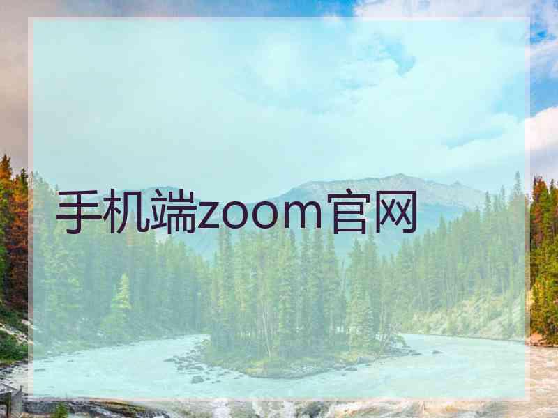 手机端zoom官网