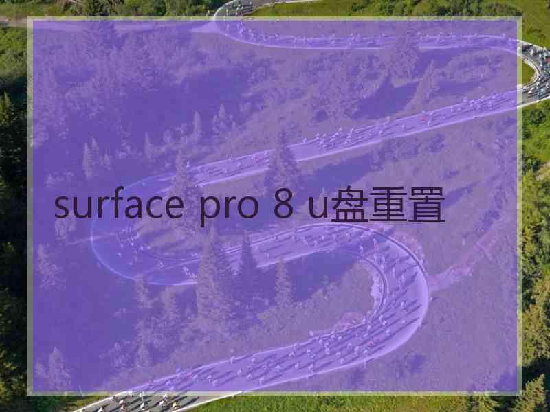 surface pro 8 u盘重置